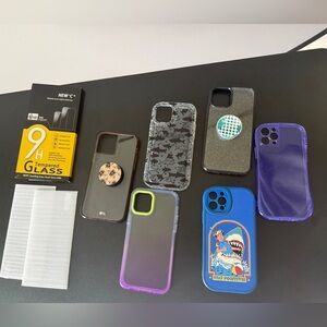 iPhone 12 Cases Set and 2 Screen Protectors